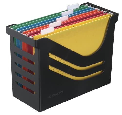 Image of Jalema Atlanta Res Recycled Office Box Complete with 5 File - Black
