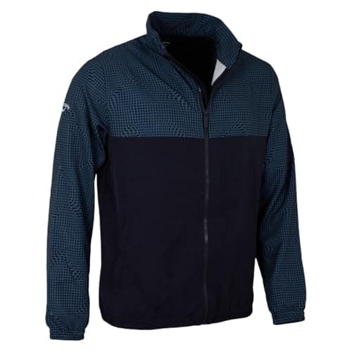 Image of Callaway Golf Mens Golf Blocked Full Zip Jacket - Peacoat - S