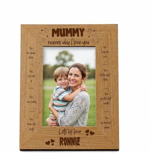 Image of Personalised Mummy Photo Frame Gift The Reasons I Love You (4 x 6 Inch)