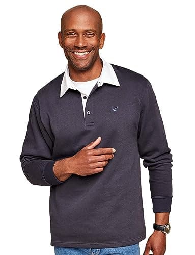 Image of Pegasus Men's Fleece Rugby Shirt Navy L