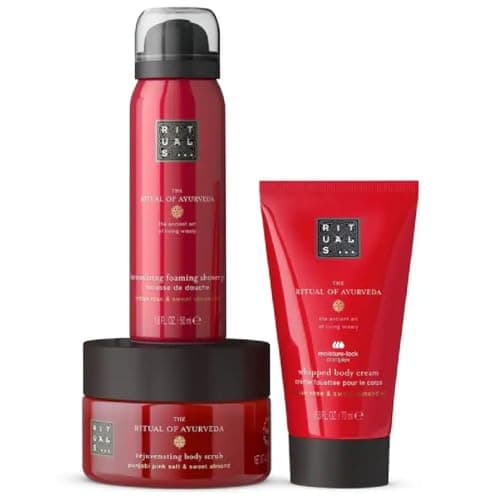 Image of RITUALS Gift Set For Women from The Ritual of Ayurveda, Trial Set - With Indian Rose & Sweet Almond Oil - Soothing & Nourishing Properties