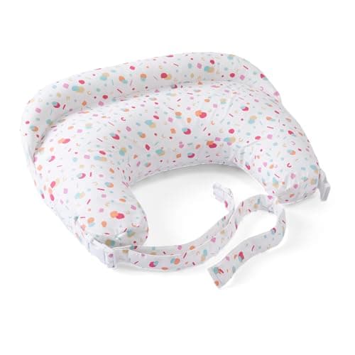 Image of Boppy Deluxe Nursing Pillow, Breast and Bottle Feeding Support, Ergonomic Shape to Support with Mother and Baby, Full Padding, Removable and Machine Washable, 0M +