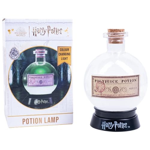 Image of Fizz Creations Harry Potter Large Potion Light Mood Lamp – LED Color-Changing Polyjuice Potion Night Light, Battery-Powered, Magical Home Decor for Fans & Halloween Parties. (Small)