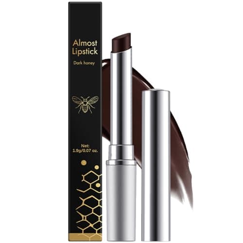 Image of Black Dark Honey Lipstick, Almost Honey Balm Black Color Lipstick Tinted Lip Balm, Natural Deeply Moisturising Hydrating Long-Lasting Lip Plumping Lip Care for Dry Lips
