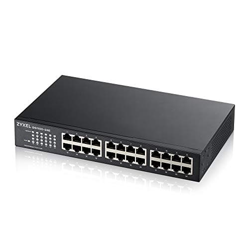 Image of Zyxel 24-Port Gigabit Ethernet Unmanaged Switch - Fanless Design [GS1100-24E-GB0101F]