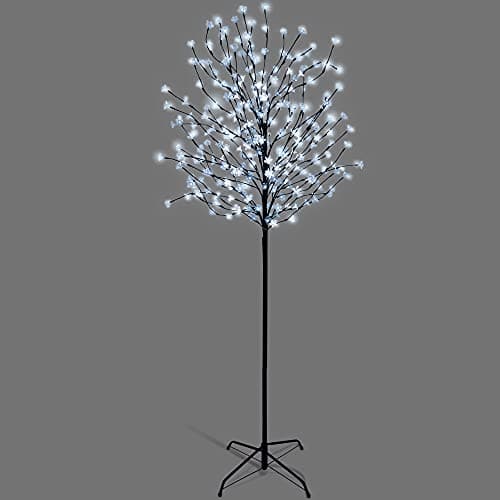 Image of NETTA 7FT LED Cherry Blossom Tree, Pre-Lit 350 Lights, Auto-Off Timer and 8 Lighting Modes, 3M Power Cable, Suitable for Indoor and Outdoor Use - Cool White