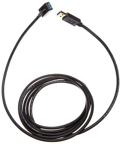 Image of Amazon Basics USB-A 3.0 Extension Cable, 4.8Gbps High-Speed, Male to Female Gold-Plated Connectors, 3 m, Black