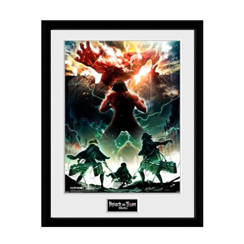 Image of GB eye Attack On Titan Key Art 30 x 40cm Framed Collector Print