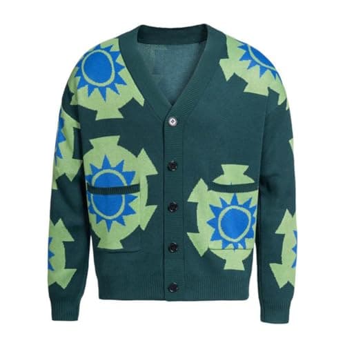 Image of Anime Green Cardigan Kimono Cosplay Costume Sweater Women Men Knitted Jacket Coat, Green, XX-Large-3X-Large