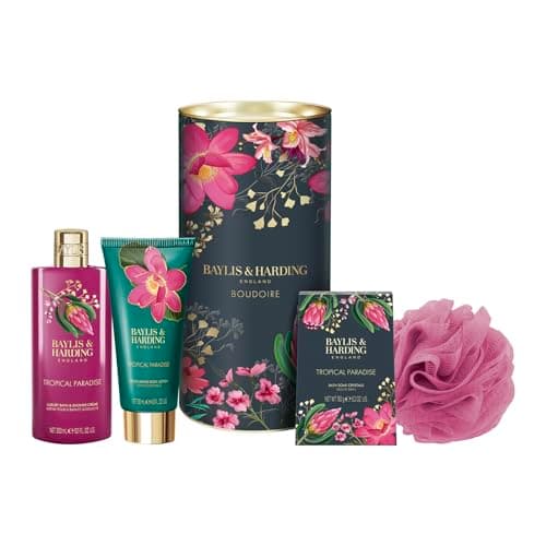 Image of Baylis & Harding Boudoire Tropical Paradise Luxury Drum Gift Set - Vegan Friendly (Pack of 1)