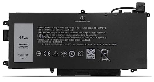 Image of AKKEE 71TG4 Laptop Battery for Dell Latitude 5289 7389 7390 2-in-1 P29S001 P29S002 Series 071TG4 X49C1 0X49C1 CFX97 0CFX97 725KY N18GG 11.4 V 45Wh