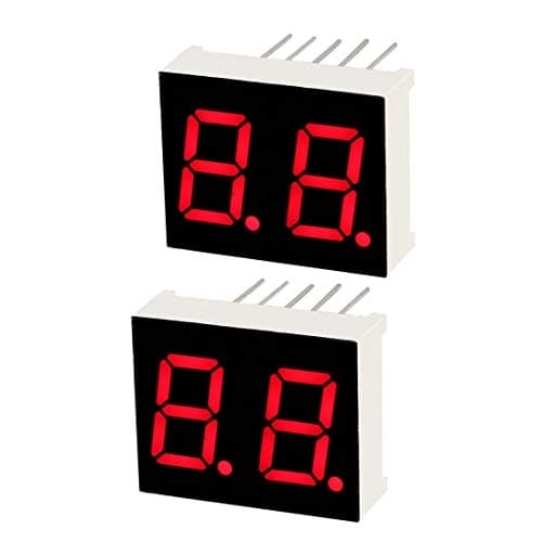 Image of sourcing map Common Cathode 10 Pin 2 Bit 7 Segment 0.79 x 0.63 x 0.28 Inch 0.4" Red LED Display Digital Tube 2pcs