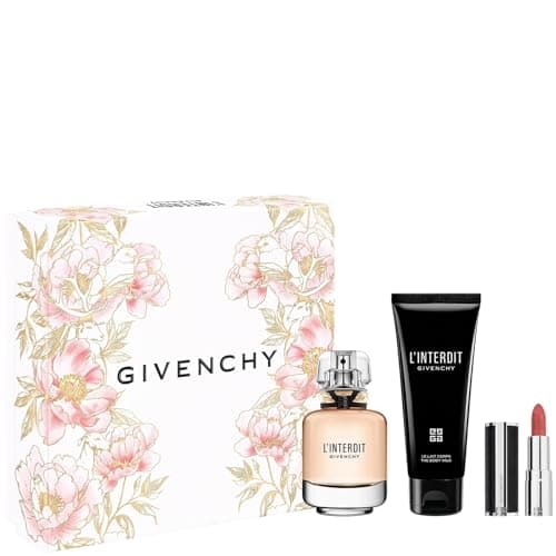 Image of Givenchy L'Interdit Eau de Parfum 50ml Gift Set (Contains 50ml EDP, 75ml Body Lotion and 3.4g Lipstick)