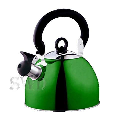 Image of Prima 2.5L Stainless Steel Portable Whistling Kettle Dark Green