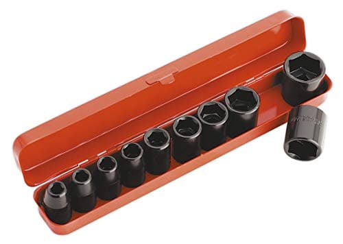 Image of Sealey Ak56/11M Impact Socket Set 10Pc 1/2Sq Drive Metric