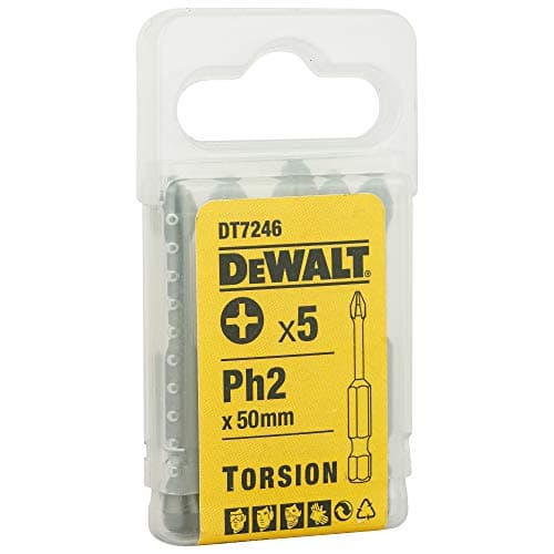 Image of DEWALT DT7246QZ 50mm PH2 Torsion Bit (5 Pieces)