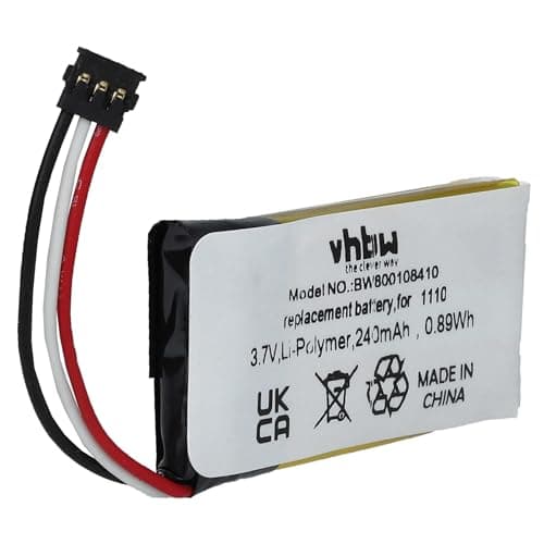 Image of vhbw Battery compatible with Logitech H600 Wireless Headset Headphones (240 mAh, 3.7 V, Li-Ion)