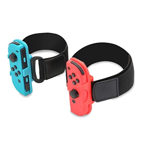 Image of HEATFUN Leg Strap & Wrist Strap for Nintendo Switch, Adjustable Joy-Con Leg Band for Ring Fit Adventure & Switch Sports, Secure Strap for Just Dance 2024, Fitness & Sports Accessories