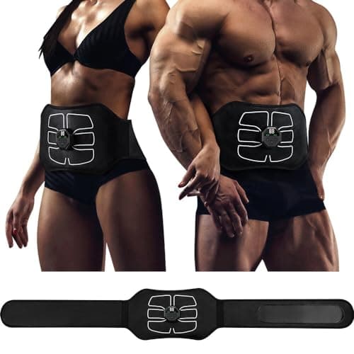 Image of SMABEA ABS Stimulator,EMS Muscle Stimulator,ABS Trainer Belt Abdominal Exerciser Stimulator,Abdominal Trainer,ABS Toning Belt,Training Gym Workout for Men and Women (NO NEED REPLACEMENT PADS OR GEL)