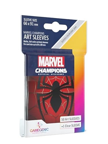 Image of Gamegenic , Fantasy Flight Games - Marvel Champions: Official Art Sleeves: Spider Man - Card Game , 66 x 91mm