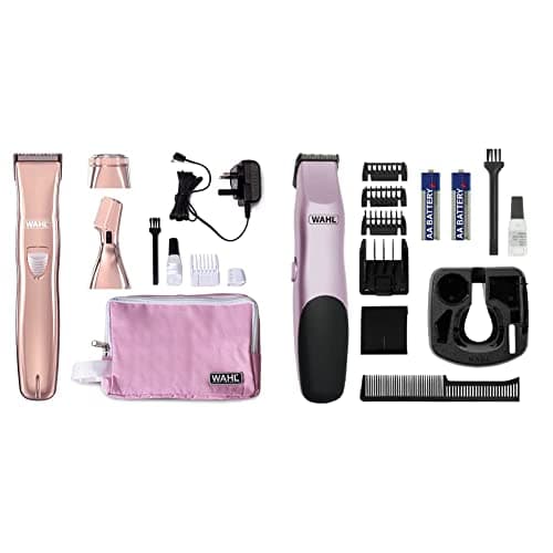 Image of WAHL 3-in-1 Ladies Face and Body Hair Remover, Womens Hair Removal Trimmer, Facial Hair Trimmers, Ladies Shavers, Peach, 2 Count