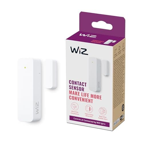 Image of WiZ Contact Sensor – Home Monitoring, Automation, Real-Time Alerts, Light Alarms, Easy Setup, Home Security, Notifications, App Control, Connects with WiZ Camera and Lights