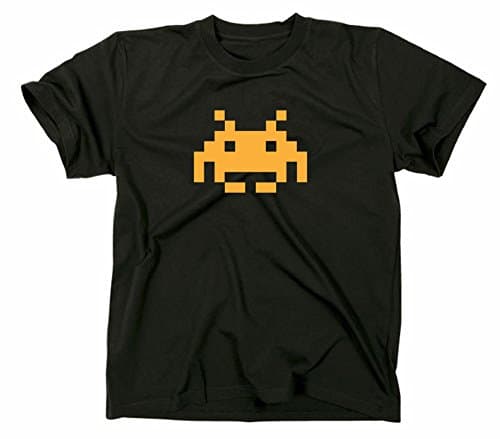 Image of STYLETEX23 Space Invaders Retro T-Shirt, Black, XXL