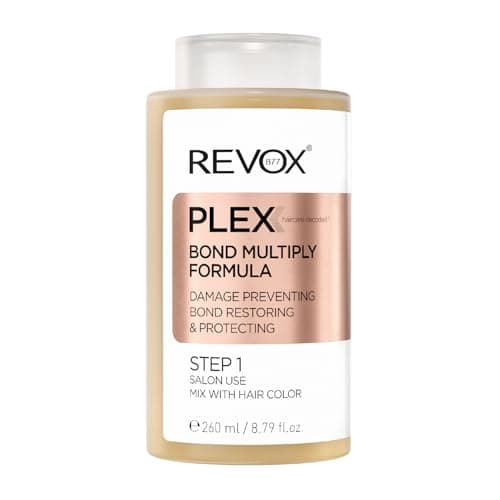 Image of REVOX B77 - Plex Bond Multiply Formula Step 1, 260 ml, Professional Hair Treatment, Concentrated Formula for Salon Use, Reduces Hair Damage During Chemical Processes
