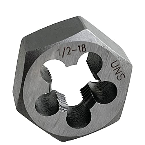 Image of 1/2"-18 UNF Hex Die Rethreading Die Thread Die Carton Steel Right Hand