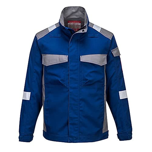 Image of Portwest FR08 Flame Resistant Bizflame Ultra Two Tone Jacket Royal Blue, Large