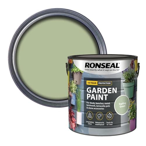 Image of Ronseal RSLGPSG25L GPSG25L Garden Paint Sapling Green 2.5 Litre