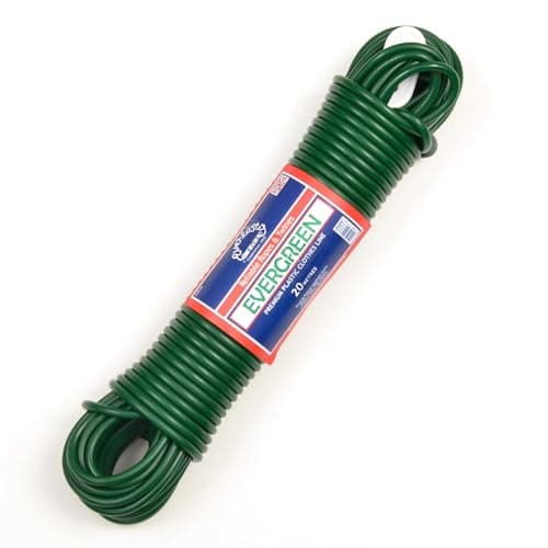 Image of Everlasto 'Evergreen' Premium Quality PVC Clothesline Washing Line 4.8mm X 15M