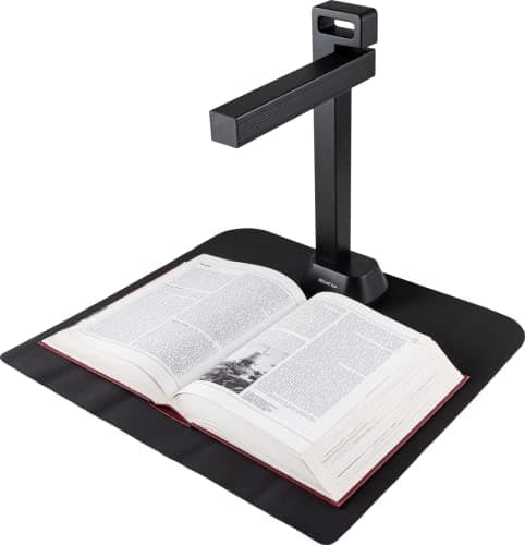 Image of IRIScan Desk 6 Pro-Professional Color Document,Book Scanner,Auto-Flatten & Deskew,21MP,Capture 11x17in,136 Languages OCR,Text to Speech,PDF/Search,PDF/Word/Tiff/Excel,Video Distance Learning,Win&Mac