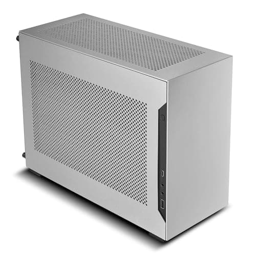 Image of Lian Li A4-H2OA5 Mini-ITX PC Case, Triple-Slot Mount GPU, Aluminum Exterior & SPCC Steel Interior, 240mm AIO, SFX Sandwich Layout, PCIe 5.0, Supports SFX/SFX-L PSU - A4H2OA5 Silver