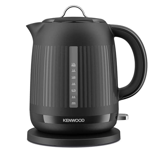 Image of Kenwood Dawn Electric Kettle, 360° Swivel Base, Water Level Indicator, Cord Storage, Boil-Dry Protection, removable Filter, Capacity 1.7L, ZJP09.000BK, 3000W, Midnight Black