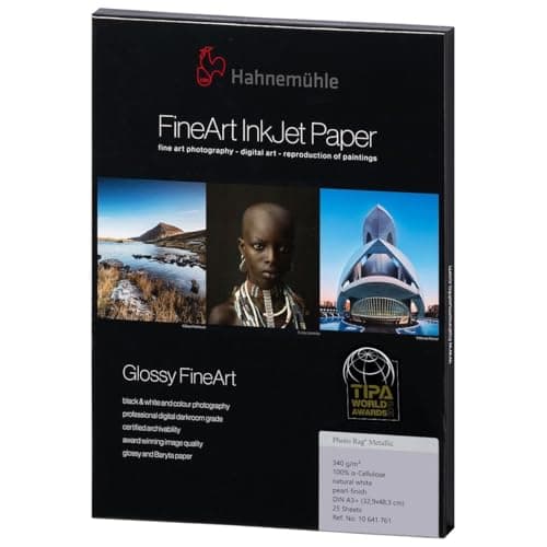 Image of Hahnemühle Photo Rag Metallic Paper, 25 Sheets A3+