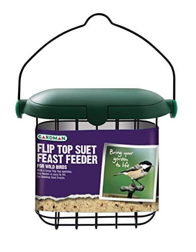Image of Gardman A04246 Flip Top Suet Feeder Bird, Multi-Colour, 350 g