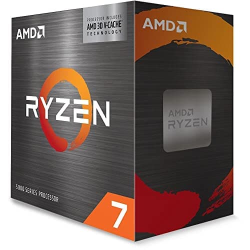 Image of AMD Ryzensets 7 5800X3D Processor (8 cores/16 threads, AM4 Socket, 105W TDP,100 MB Cache, up to 4.5 GHz max boost, no cooler)