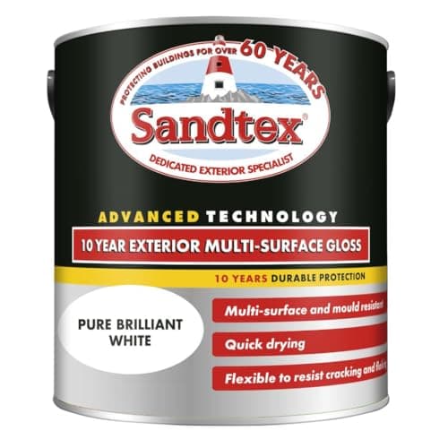 Image of Sandtex 10 Year Exterior Multi-Surface Gloss 750ml Brilliant White