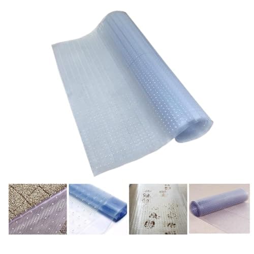 Image of LOIBUYZ Heavy Duty Vinyl Carpet Protector - Floor Mat Plastic Clear Home Hallway Kitchen Runner - Waterproof Plastic Transparent Roll - Protects Floors From Dirt And Water (5FT x 27")