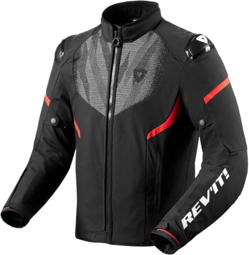 Image of Revit Hyperspeed 2 H2O Motorcycle Textile Jacket, black/neon red, XL