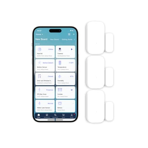 Image of Aqara Door and Window Sensor Kit - 3pcs (Aqara Hub is Required), Zigbee, Wireless Mini Contact Sensor for Alarm System and Smart Home Automation, Compatible with Apple HomeKit, Alexa, Works With IFTTT