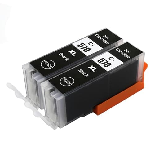 Image of Go Inks 2 Black Ink Cartridges to replace Canon PGI-570Bk Compatible/non-OEM for PIXMA Printers