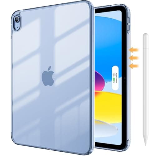 Image of ProCase Clear Case for iPad 11th Generation(A16) 2025 11 Inch/ 10th 10.9 Inch 2022, Slim Light Transparent Anti-Yellow Back Cover for iPad 11/10 Gen 11" 10.9" -Clearnavy
