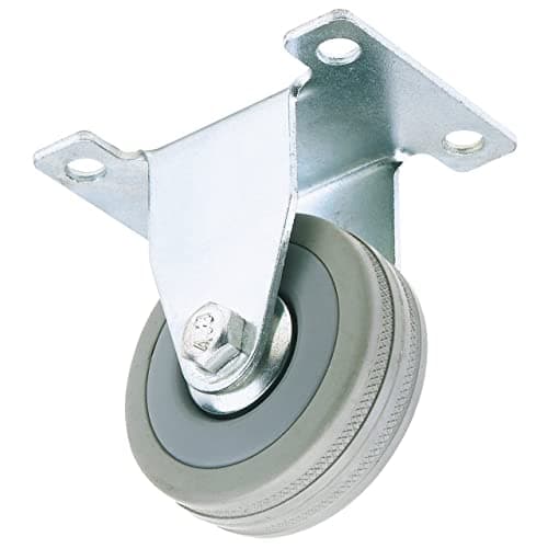 Image of Draper 65472 50mm Dia Plate Fixing Rubber Castor-S.W.L 50Kg 50 mm