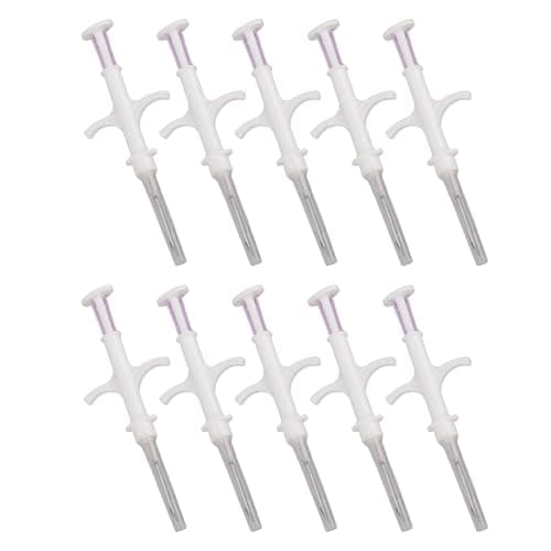 Image of Dpofirs Animal Microchip, 10 Pack Universal Pet Microchip IS011784/5 FDX-B for Dogs Cats Livestock Poultry Fish for Management Tracking (2.12 * 12mm)