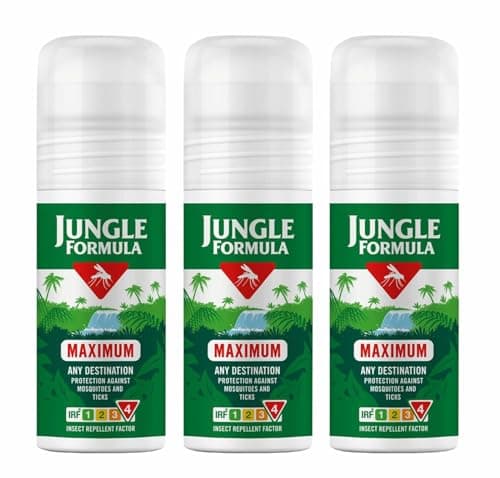 Image of Jungle Formula Maximum Strength Insect Repellent Roll-On 50ml x 3 Packs