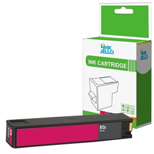 Image of Inkjello Ink Cartridge For Printer, Compatible with HP 973X M PageWide Pro 452dw 452dwt 477dw 477dwt Magenta (1 Pack)