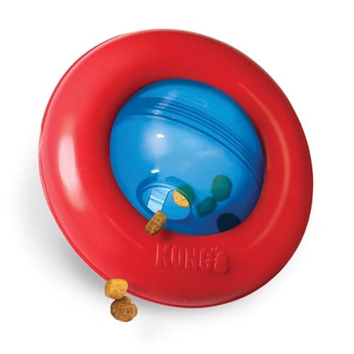 Image of KONG Gyro - Interactive Dog Toy for Treat Dispensing - Dog Slow Feeder for Healthy Eating - For Small Dogs