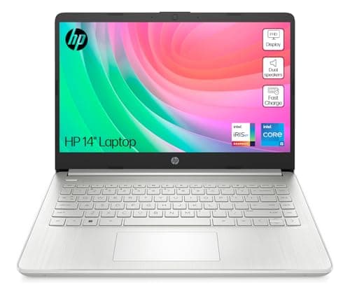 Image of HP 14" Laptop | Intel Core i5-1235U Processor | 16 GB RAM | 512 GB SSD | Intel Iris Xe Graphics | FHD Display | Up to 8hrs battery | Windows 11 | Dual Speakers | Natural Silver | 14s-dq5010sa